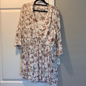Short lines floral dress